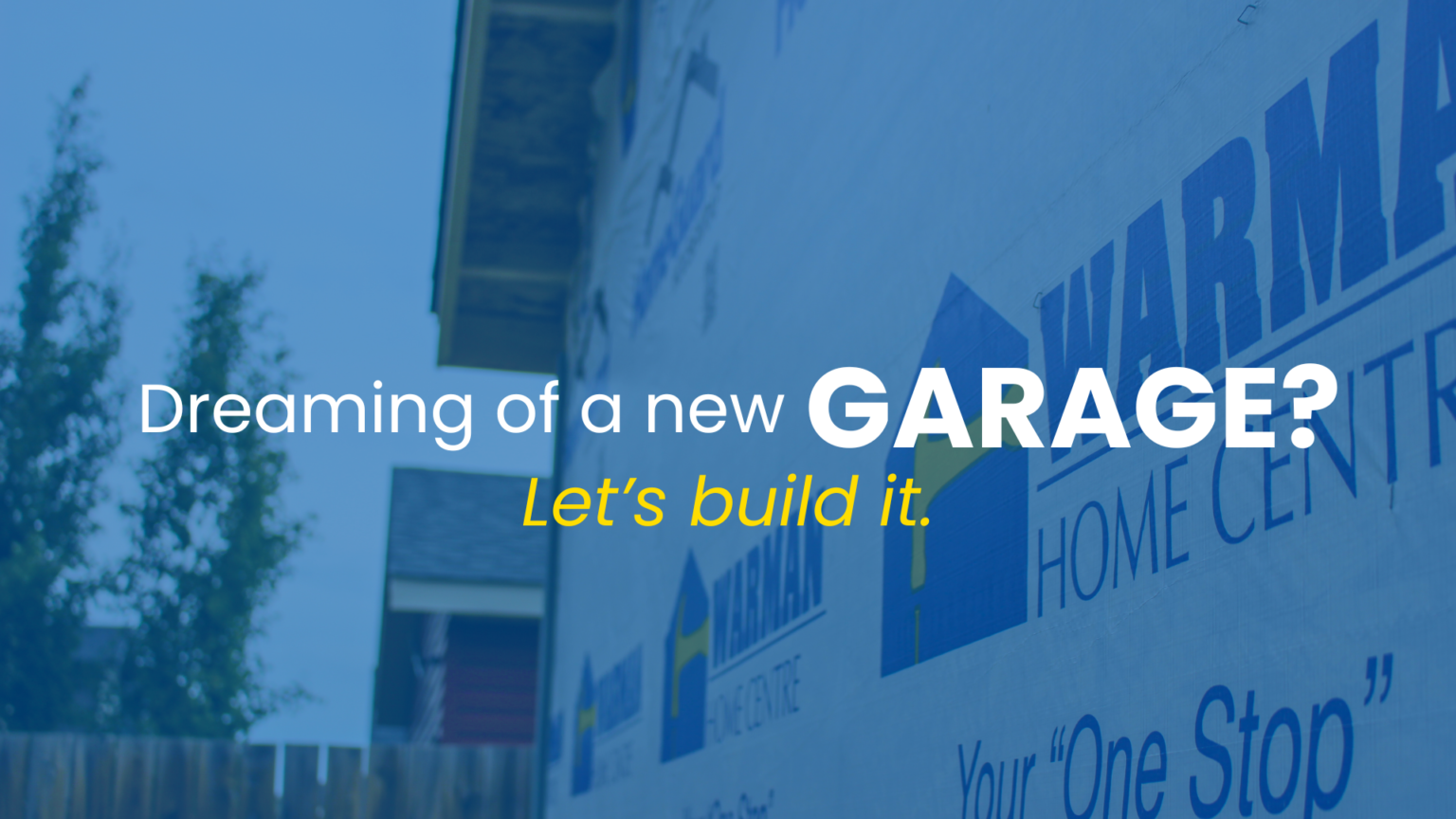 Garage website banner | Warman Home Centre